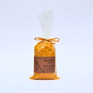 Fleur de sel bio aromatisée Curry - Sac de 125 g