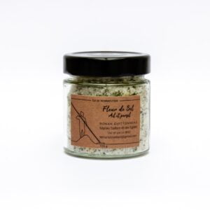 Fleur de Sel aromatisée Bio Ail Persil - Pot en verre 125 g