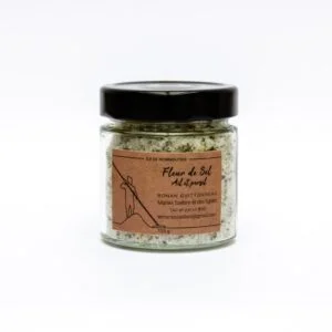 Fleur de Sel aromatisée Bio Ail Persil - Pot en verre 125 g