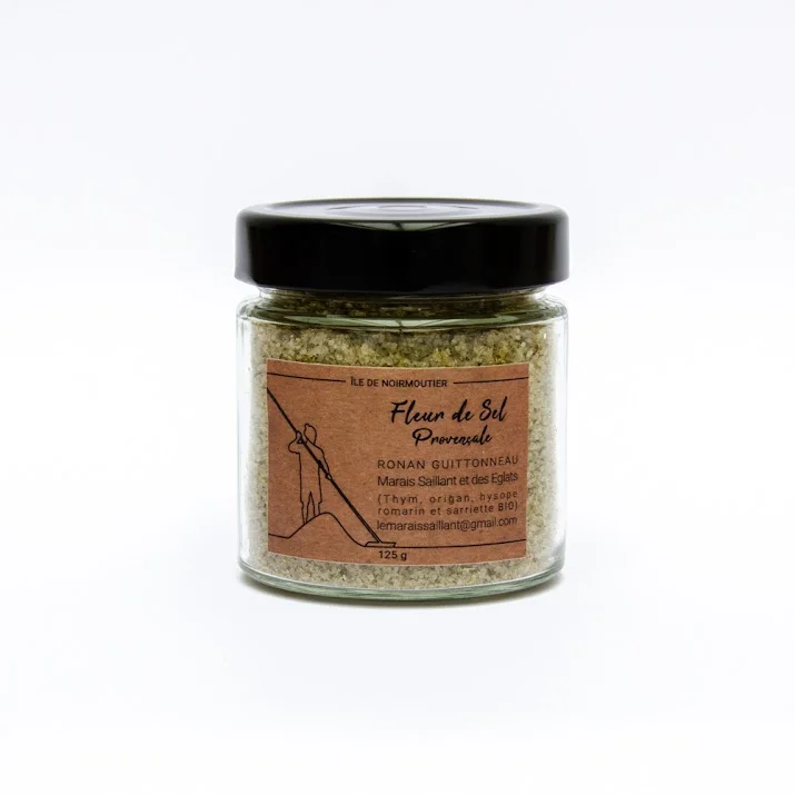 Fleur de Sel Bio aromatisée - Pot en verre 125g