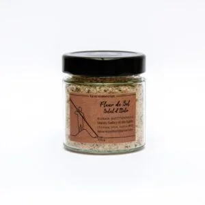 Fleur de Sel Bio aromatisée Soleil d'Italie - Pot en verre 125 g